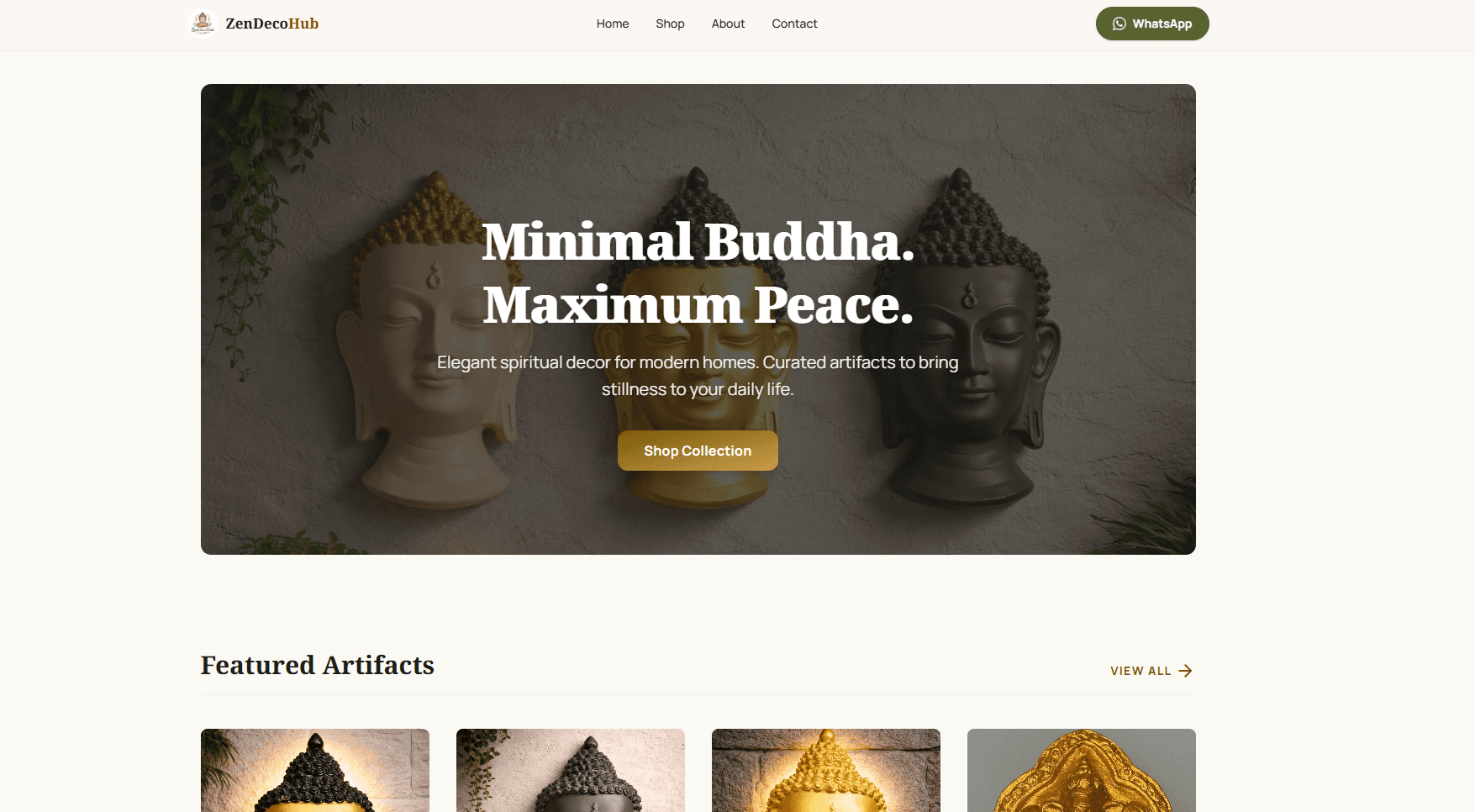 Buddha Statue E-commerce